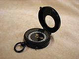Early 20th century half hunter cased pocket marching compass